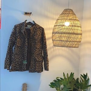 Leopard print denim jacket - Rachel Roy Denim